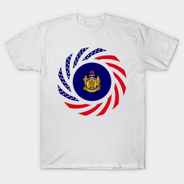 Maine Murican Patriot Flag Series 1.0 T-Shirt by Village Values